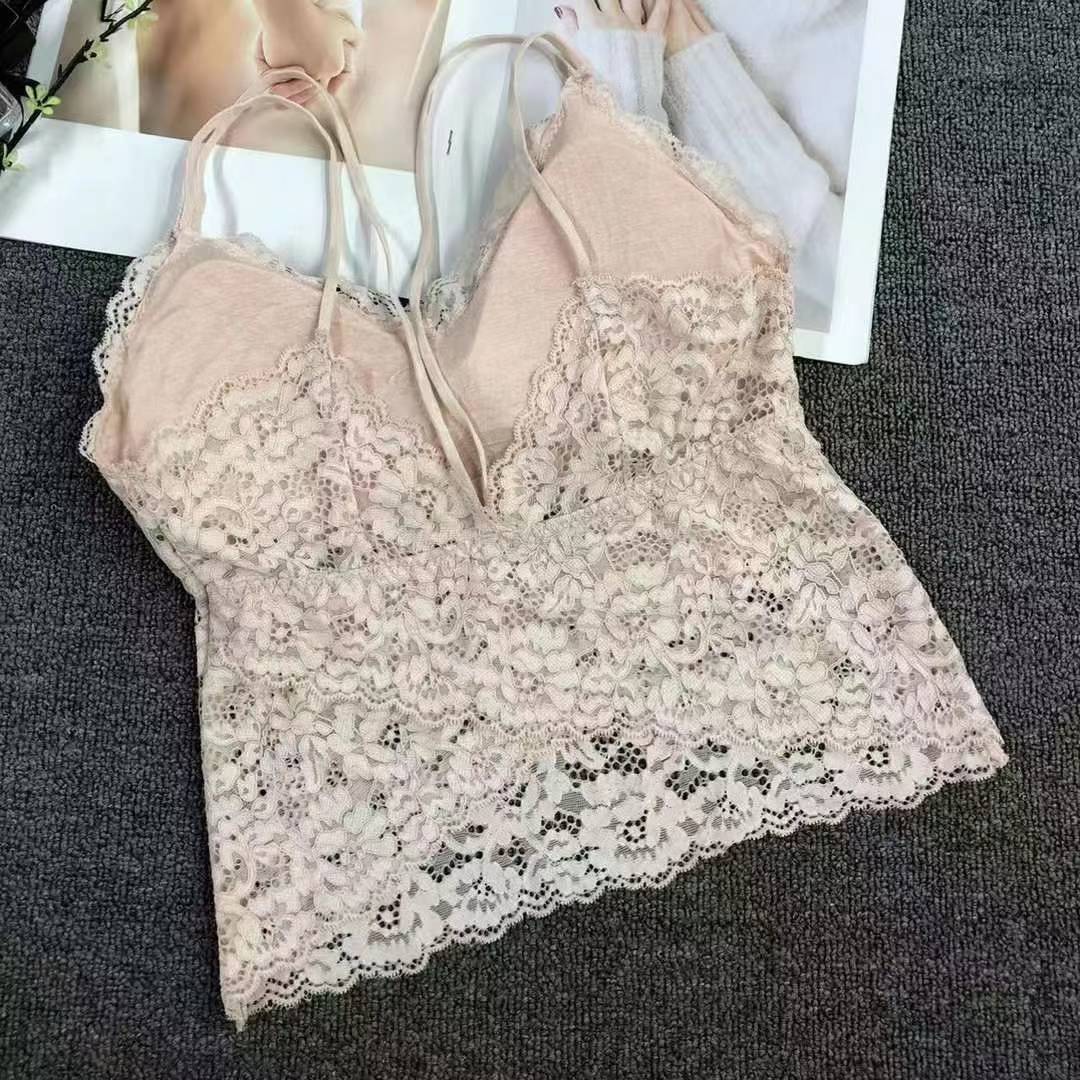 Nueva sensación de encaje de alta calidad, chaleco de dama sin anillo de acero, bra de yoga, ropa interior deportiva, mujer al por mayor