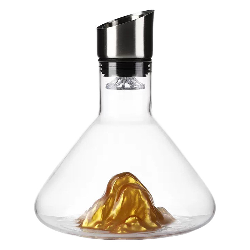 Iceberg cascada de vino rápido jarra de vino olla de vino creativo europeo cristal filtro de vidrio separador de vino