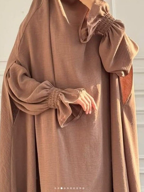 Long skirt, set, scarf, megaphone, solid dress, 2 piece set