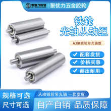 双轴承滚轮光轴心从动组皮带轮惰轮砂带机金属轮压轮传动带托辊