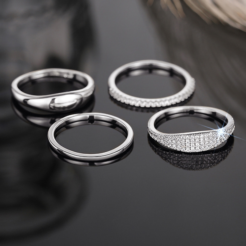 8g Weight Zircon Inlay Material Rings Classification 10, 6 Ring Size 1 Piece Quantity Casual, Shopping Occasion Copper Material Geometric Pattern All Seasons Season Women's Gender Elegant, Vintage Style Style Wholesale Jewelry Elegant Vintage Style Geometric Copper Zircon Rings 6