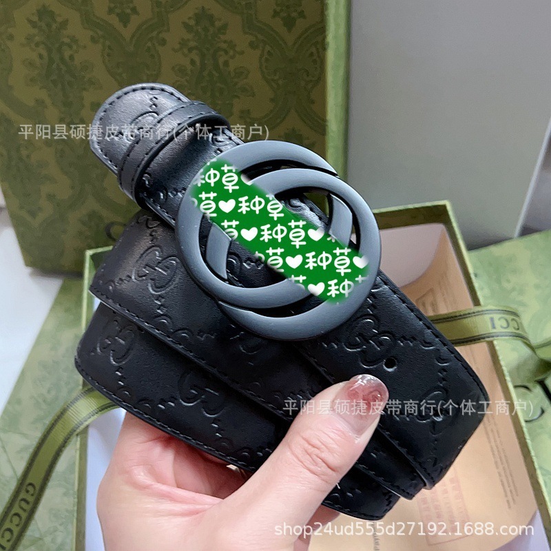 时尚百搭潮流爆款双G布纹男士腰带青年学生韩版装饰带男跨境批发|undefined
