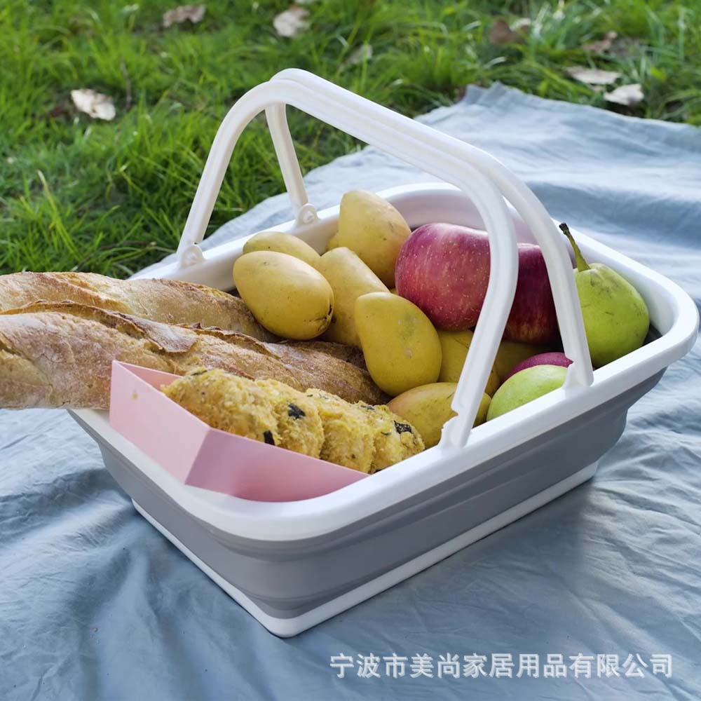 折叠野餐篮