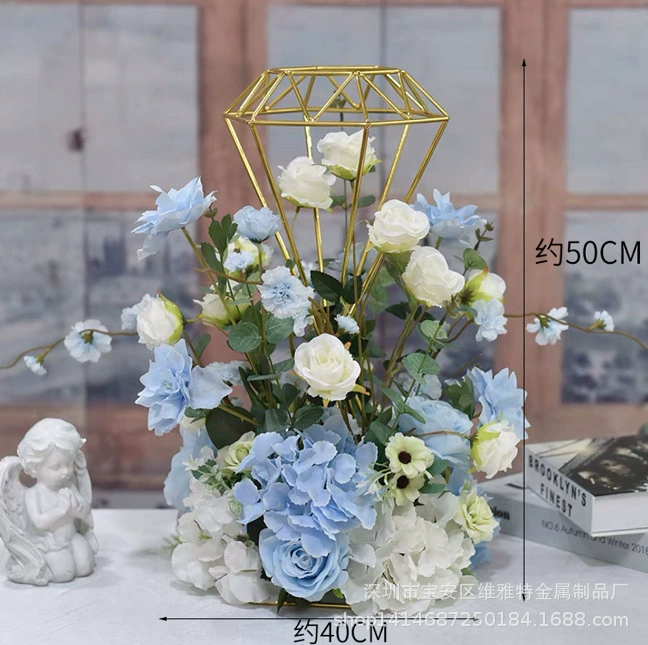 Легкий Роскошный Высококачественный Алмазный Стол Цветок Отель Бар КТВ Модель Набор Комнаты Стол Цветочные Настольные Украшения Обеденный Стол Цветочные Украшения