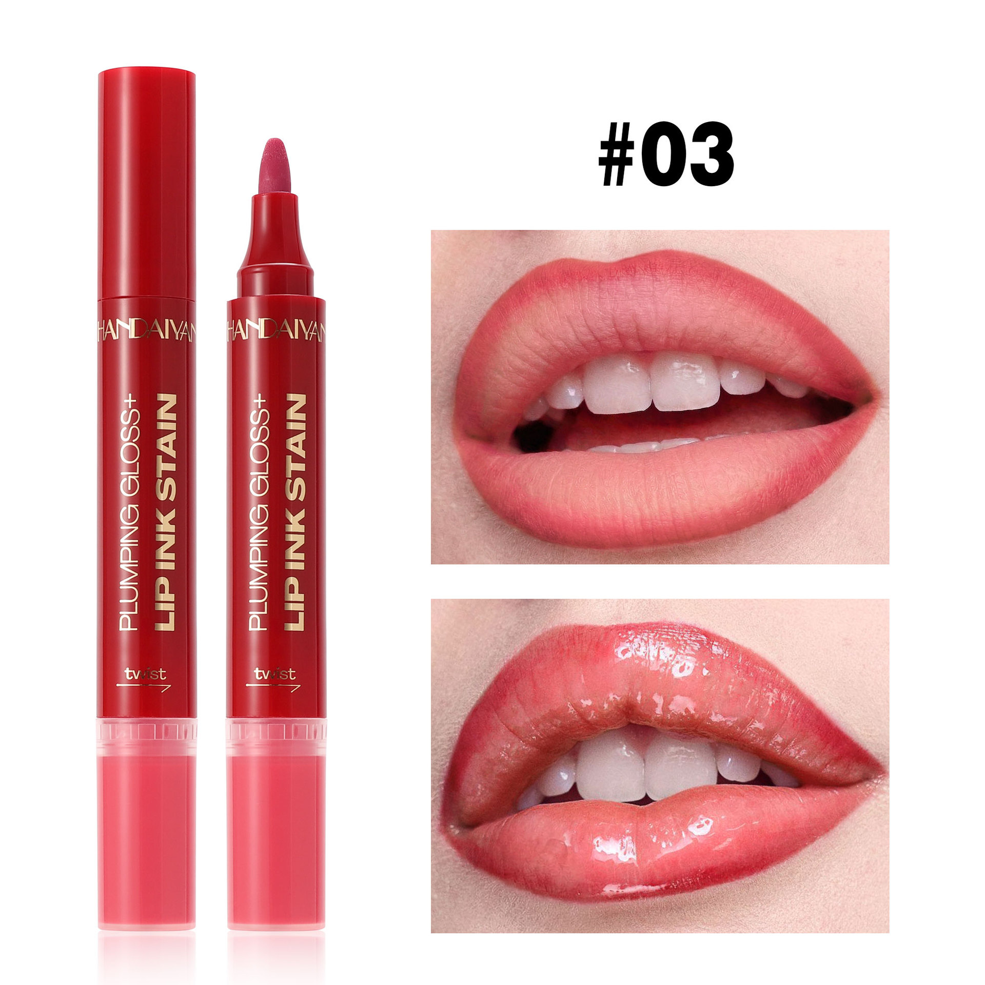 Comercio exterior transfronterizo en el extranjero 2 - en - 1 lápiz labial, un lápiz labial multicolor, un lápiz labial blanqueador, un viaje de viaje, un viaje de viaje.