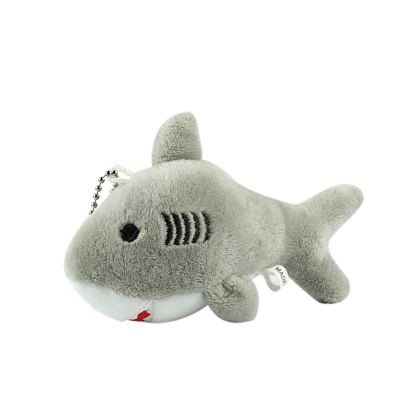Discutir la explosión transfronteriza tiburón ballena simulación juguete de peluche llavero colgante muñeca de tela de vida marina