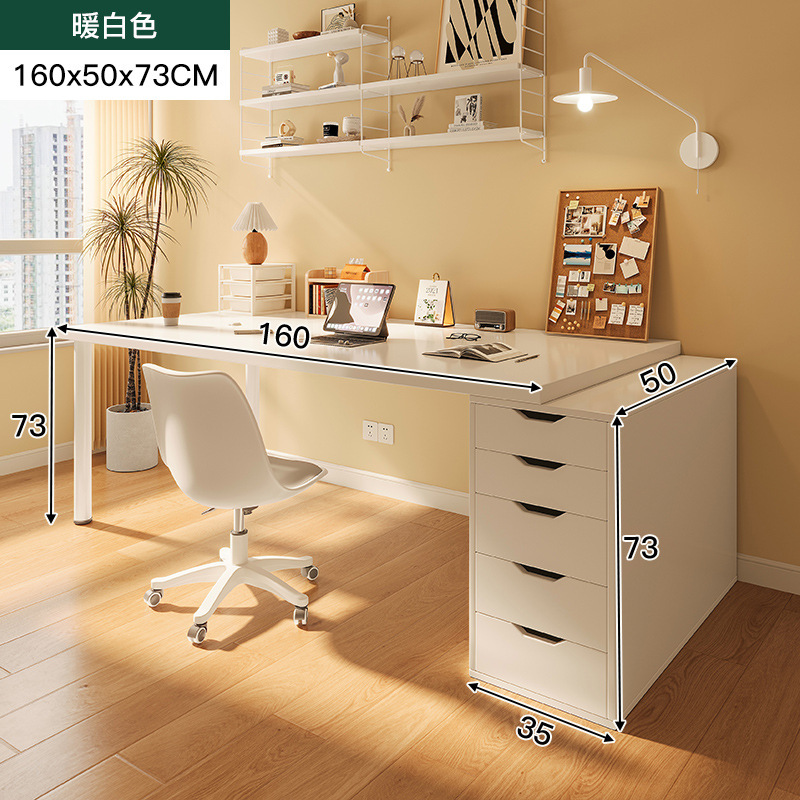 Mesa de escritorio para dos personas, mesa de computadora moderna, dormitorio, mesa de estudio simple, mesa de escritura, mesa de trabajo
