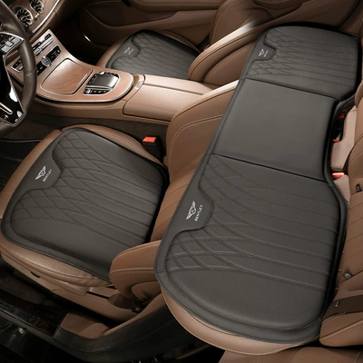 Waist support, Seat Cushion, Lumbar Support, Car Seat - model-b-prestigious-black-bentley-front-and-rear-seat-cushions-three-piece-set