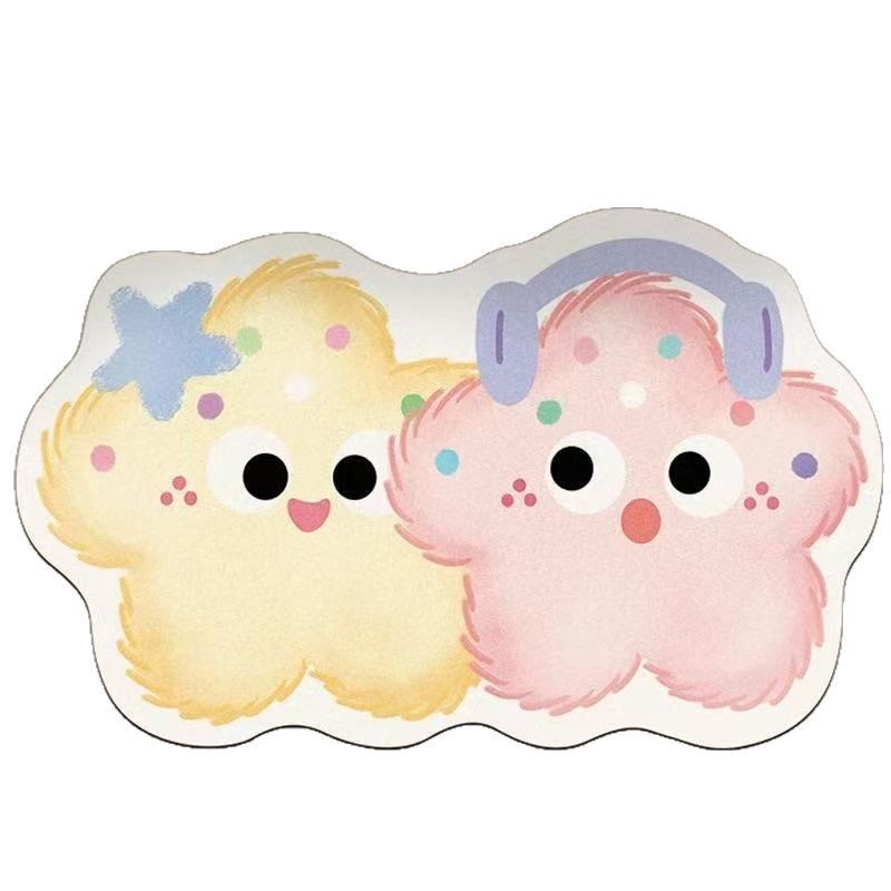 Alfombra absorbente para baño con dibujos animados, alfombra antideslizante de tierra de diatomeas para la entrada del baño, alfombra de secado rápido para el inodoro del hogar, envío gratis