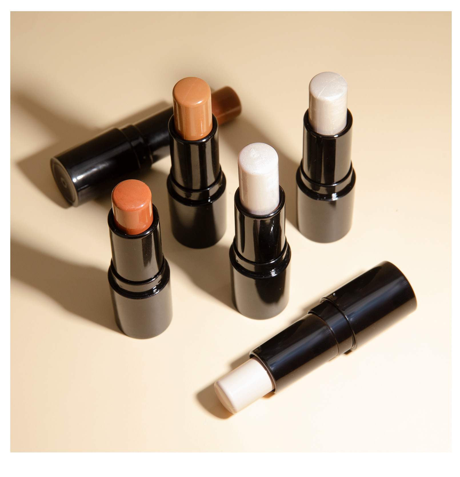 HelloKiss Double-headed Highlighter Contouring Stick, pearlescent three-dimensional, naturally brightening and modifying facial shadows, cross-border makeup undefined