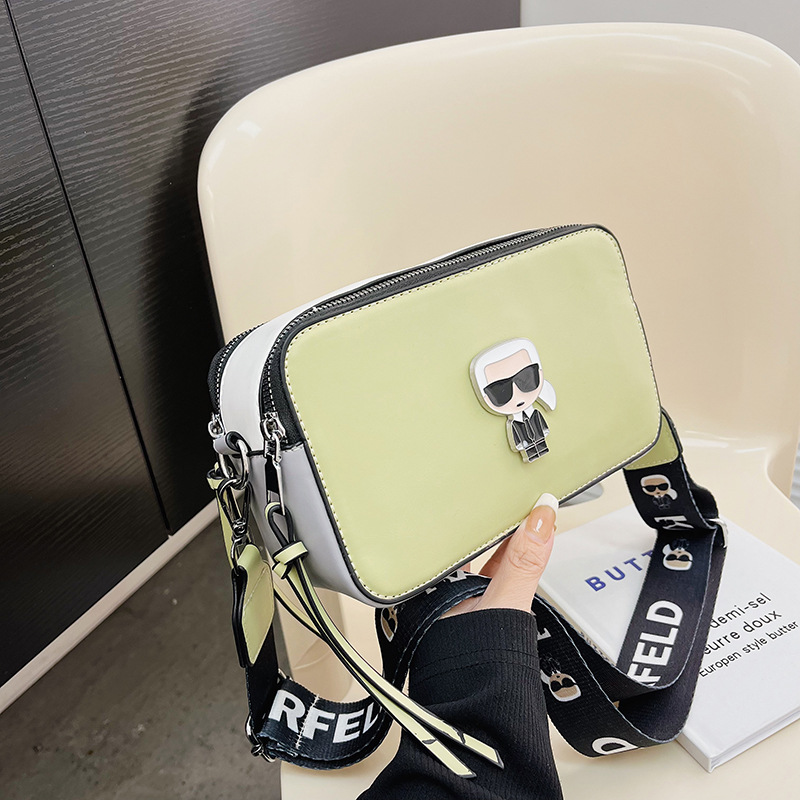 Primavera 2025 nuevo bolso de cámara comercio exterior todo fósforo pequeño bolso cuadrado moda bandolera bolso femenino bolso pequeño