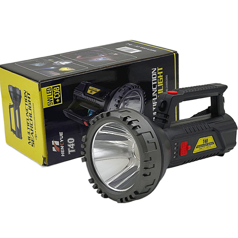 Linterna recargable multifuncional luz fuerte luz de largo alcance portátil Reflector prevención de inundaciones Luz Portátil de emergencia