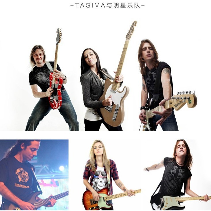 Tagima Tajima TG510 530 T635 Principiante Principiante DW Conjunto de guitarra eléctrica profesional para niños adultos