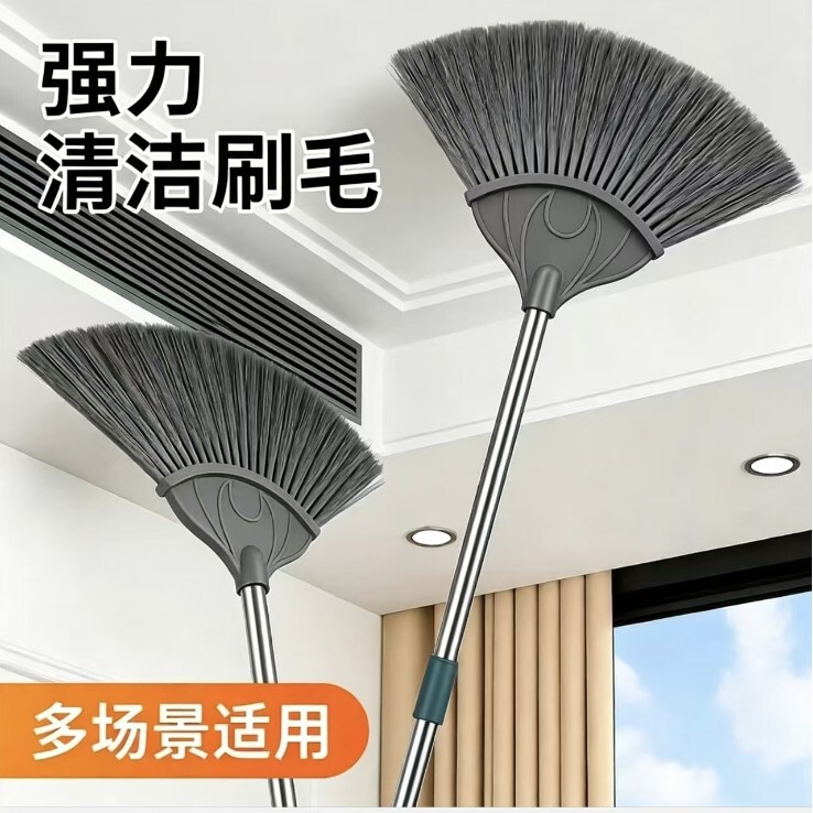 Household Retractable Spider Web Cleaning Tool for Cleaning Ceilings, Sweeping Dust, and Dust Removal from Roofs