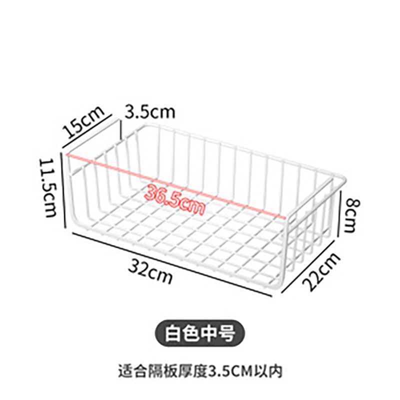 寝室书桌下挂篮大学生宿舍抽屉衣柜隔板免打孔收纳整理置物架|undefined
