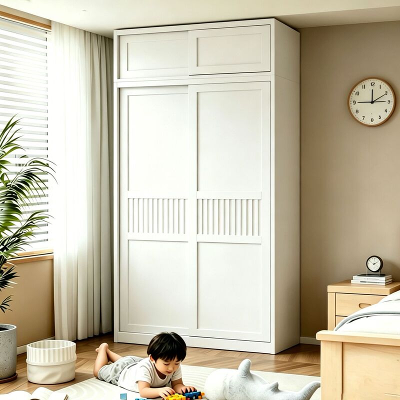 Steel Wardrobe New Model Hot-Selling Louvered Door Bedroom Storage Cabinet Home Sliding Door Small Apartment Walk-In Closet Storage Cabinet Steel Wardrobe New Model Hot-Selling Louvered Door Bedroom Storage Cabinet Home Sliding Door Small Apartment Walk-In Closet Storage Cabinet