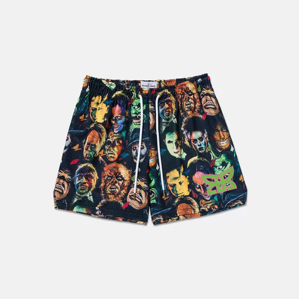 American Basketball Movie Character Digital Print Casual Beach Pants Summer Trendy Casual Outdoor Quick-Drying Mesh Pants