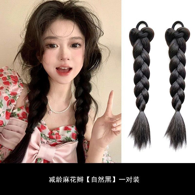 트위스트 브레이드 [내추럴 블랙] 1쌍