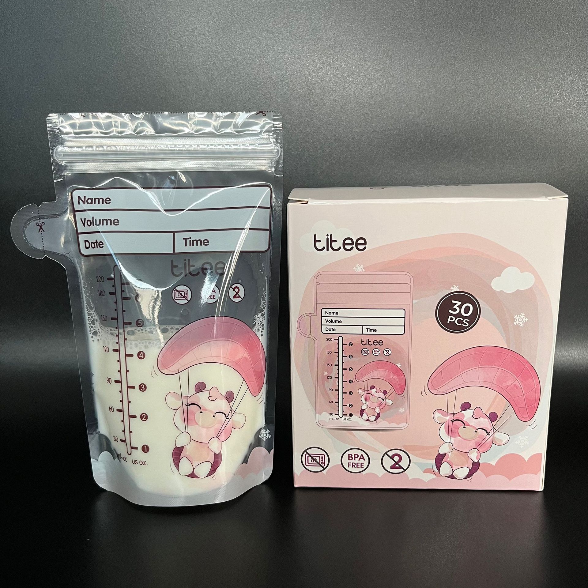 Lilee侧壶嘴200ml母乳袋-1