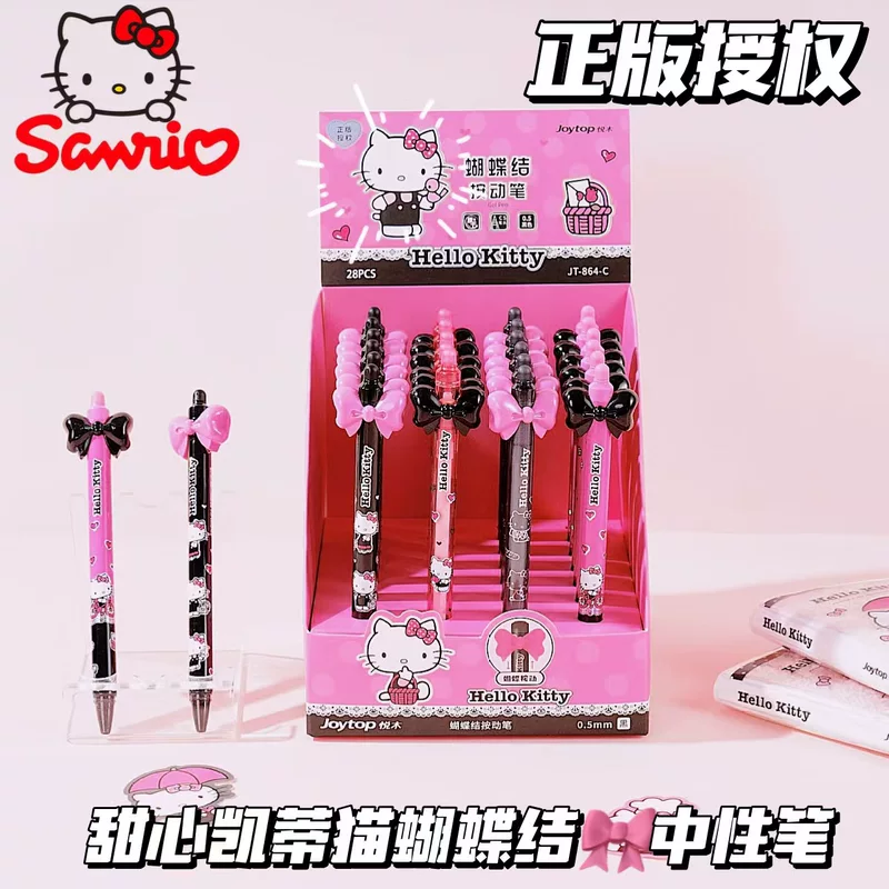Sanrio, Hello Kitty, быстро сохнующая черная гладкая роллер-ручка высокого качества