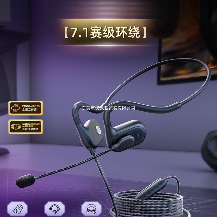 E-Sports Gaming Dedicated Computer Headset USB Desktop Over-Ear Wired Headset for Fps Pubg Sound Positioning