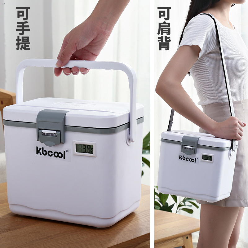 Biodetección de vacunas de sangre de 2 - 8 grados, caja de refrigeración de incubación de PU, insulina, cadena de frío, belleza médica