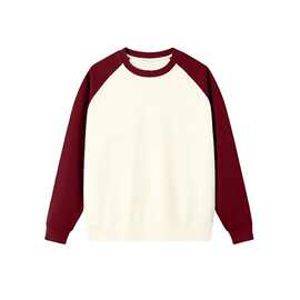 儿童圆领卫衣中大童加绒保暖棉宽松男女通用童装长袖纯色空白版