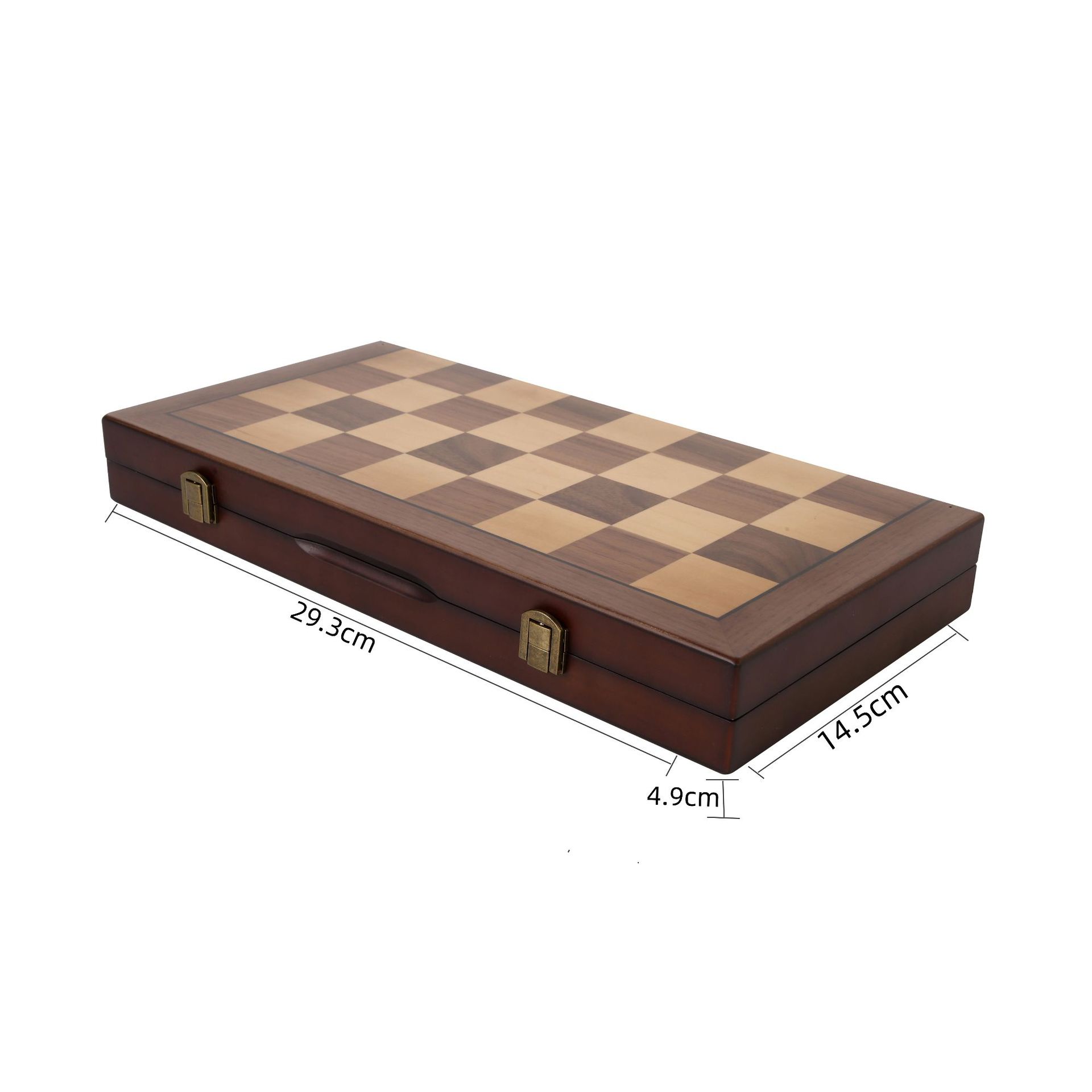 Ajedrez magnético pequeño de madera ajedrez transfronterizo de madera maciza juego de ajedrez de inteligencia infantil de la escuela primaria