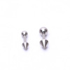 Simple earrings stainless steel, piercing suitable for men and women, 3/4/5mm