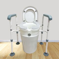 Elderly toilet riser, hip replacement post-surgery elevated seat cushion, bathroom toilet grab bars manufacturer