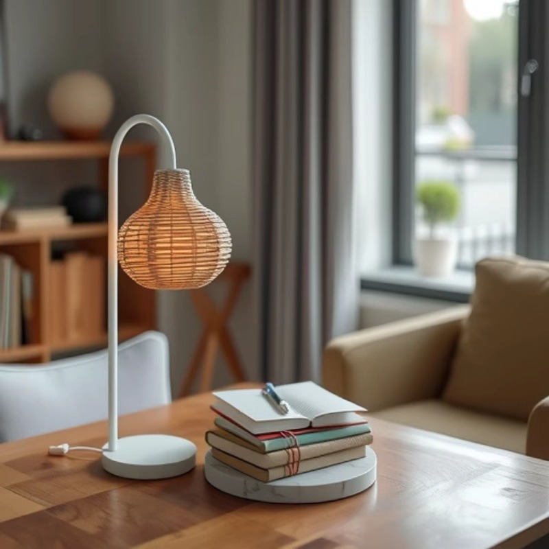 Luces al aire libre villas impermeables paisaje de patio césped lámpara de mesa lámpara de pie al aire libre lámpara de césped de jardín tejida a mano