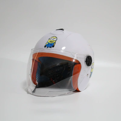 Motosiklet kaskı (dəbilqə) – motorcycle safety helmet - childrens-dbk-white-protective-cap-cross-border-model