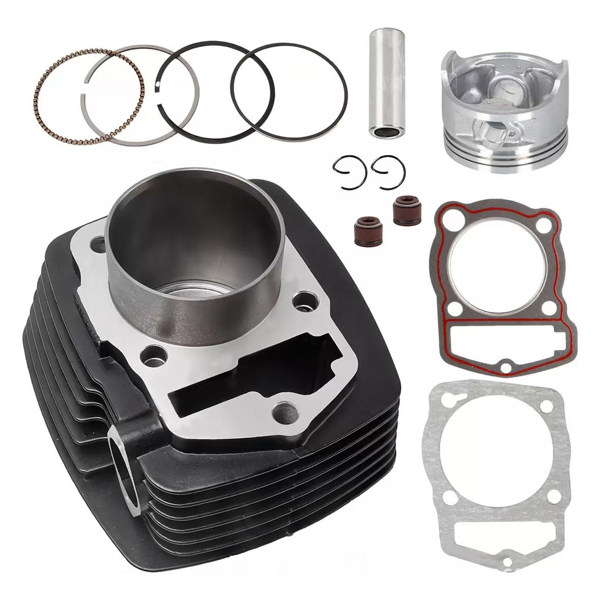 Motorcycle Cylinder Kit Suitable for 200Z, Cylinder Inner Diameter 63.5mm, Piston Ring, Oil Seal, Gasket, Cylinder Kit
