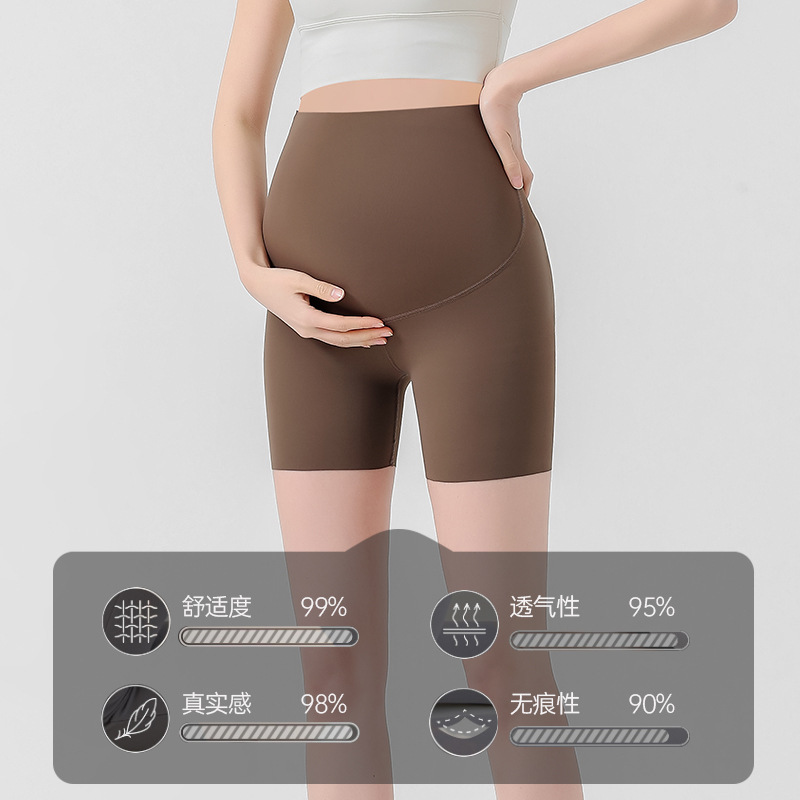 Real Shot Summer Pregnant Women Shorts Three-point Shark Skin Seamless Leggings Summer Thin Anti-light Yoga Leggings Real Shot Summer Pregnant Women Shorts Three-point Shark Skin Seamless Leggings Summer Thin Anti-light Yoga Leggings