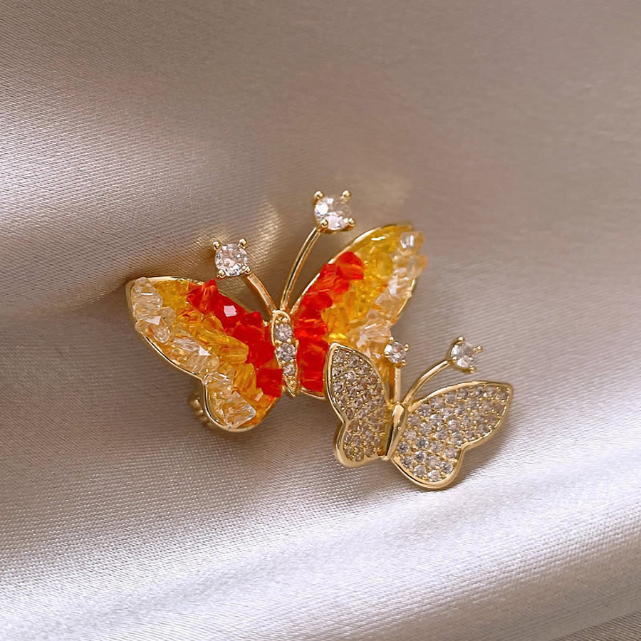Kristall Schmetterling Brosche Für Damen Elegante Anstecknadel_voghion.com