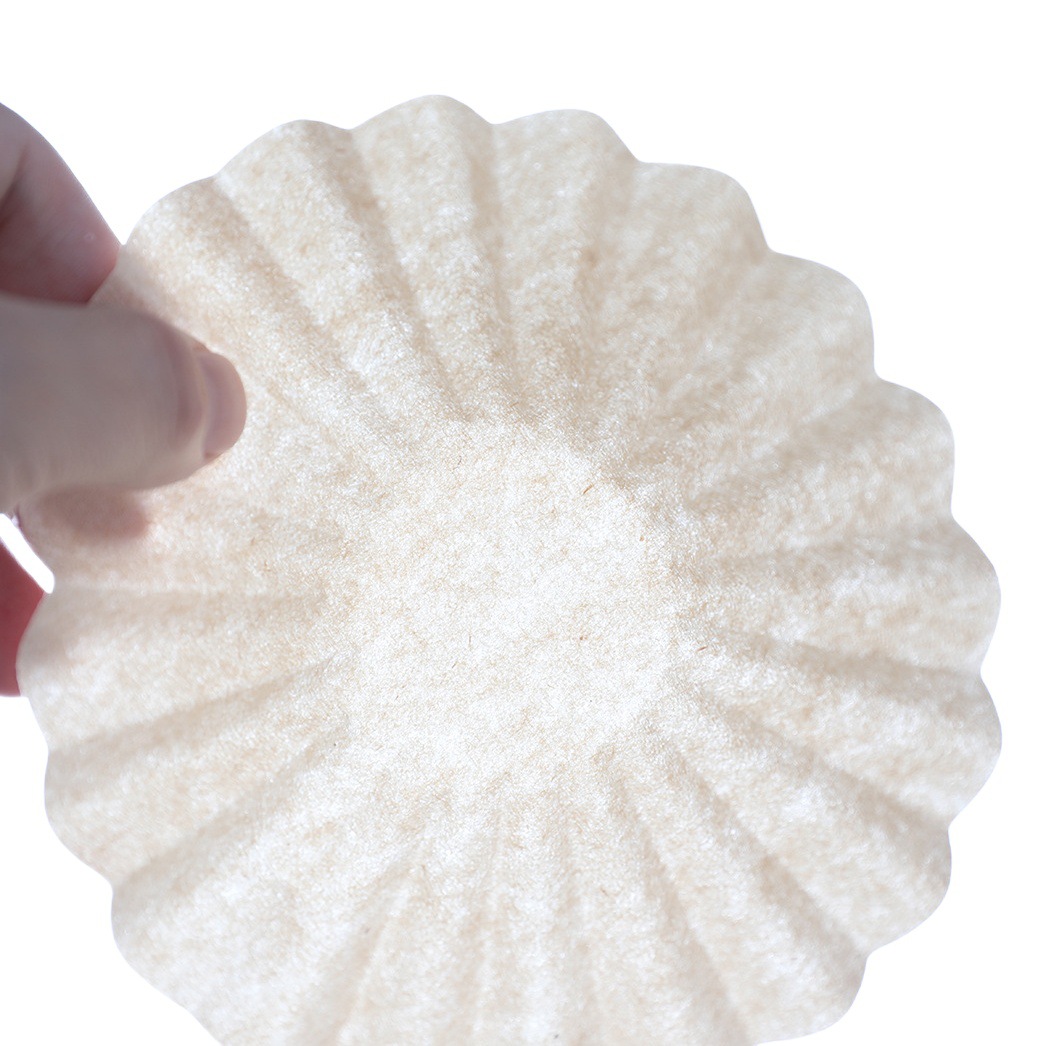 W155 Japón 50g taza de pastel papel de filtro taza de filtro de origami tipo cuenco papel de filtro de café corrugado papel de filtro de café kraft