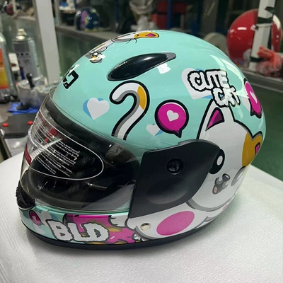Cartoon Winter Warm Safety Helmet: Motosiklet kaskı (dəbilqə)