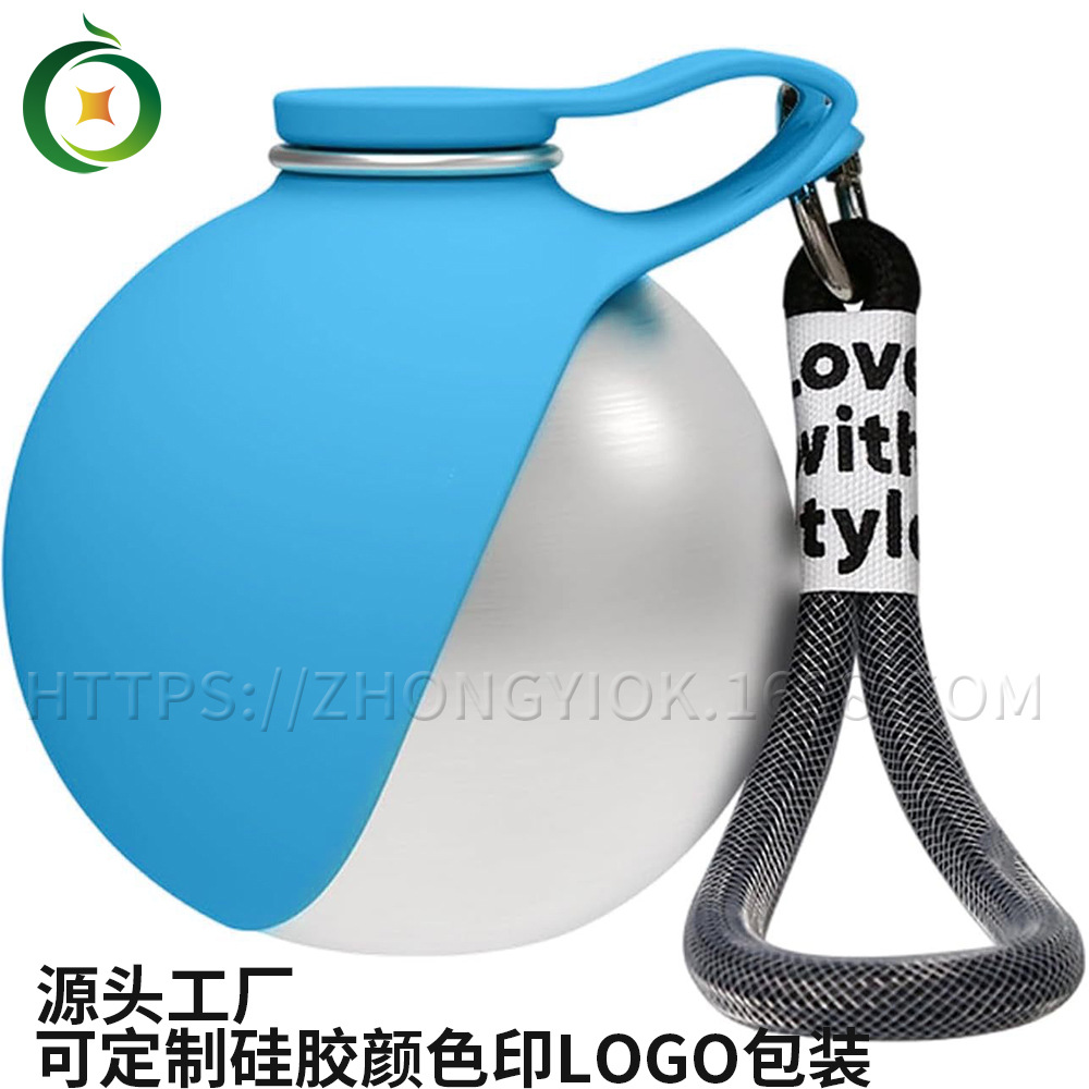 Cerveza de acero inoxidable para mascotas plegable cerveza de silicona para perros y gatos alimentadores de agua al aire libre cerveza de agua portátil para pasear perros