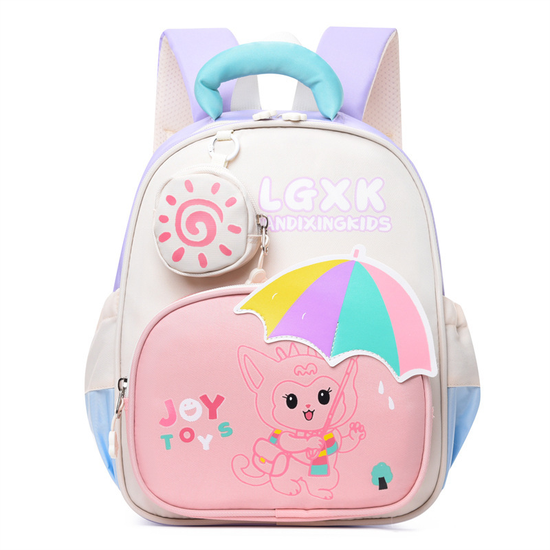 Nuevas bolsas escolares transfronterizas para niños de jardín de infantes, mochila de dibujos animados encantadora para niños de 2 - 5 años de edad.