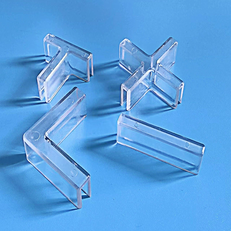 Пластиковый крепежный зажим для экрана, перегородка, пряжка для доски kt, прозрачный слот для карт, держатель для карт из акрилового стекла, угловой протектор для аквариума