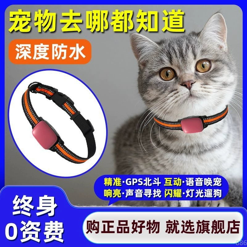 4G Pet GPS Locator Собака водонепроницаемая кошка против потери потери мобильного телефона Smart дистанционное отслеживание питомца ошейник 6