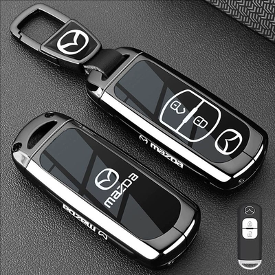 Suitable for Mazda 3 Angkesela Static Rod/Key Bag - model-a-2-button-gun-black-car-logo-buckle