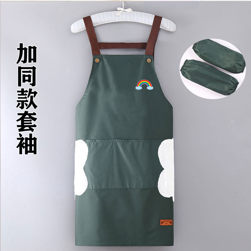 メーカー卸売家庭用キッチンエプロン男性と女性のための防水および耐油オイルペイントルーム作業エプロンマニキュア大人のレストラン作業服|undefined