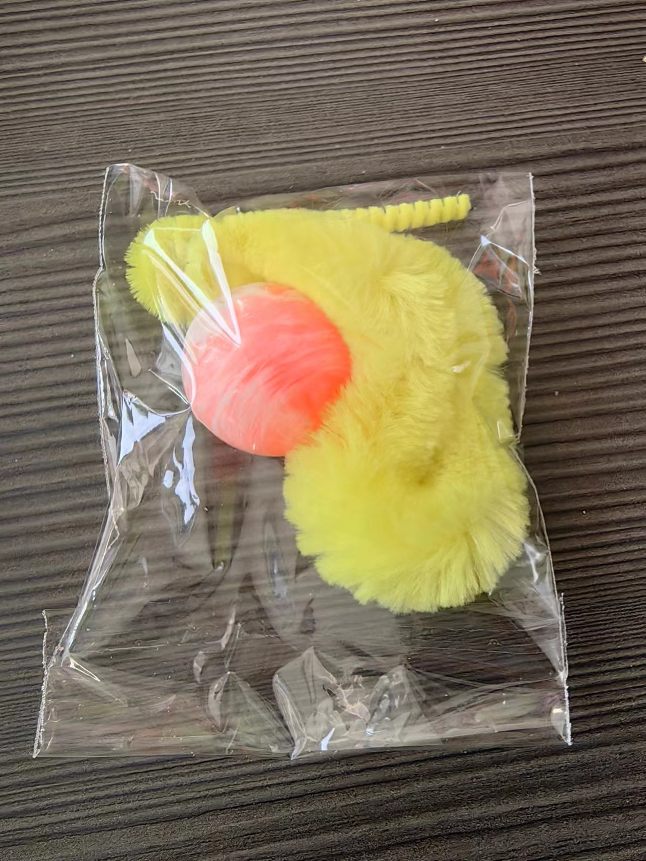 3cm 구름 공 노란 애벌레