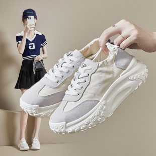 Ins Breathable Daddy Women's Shoes 2025 Summer New Student Moral Training Sports Shoes Women's Mesh Korean Style Shoes P007