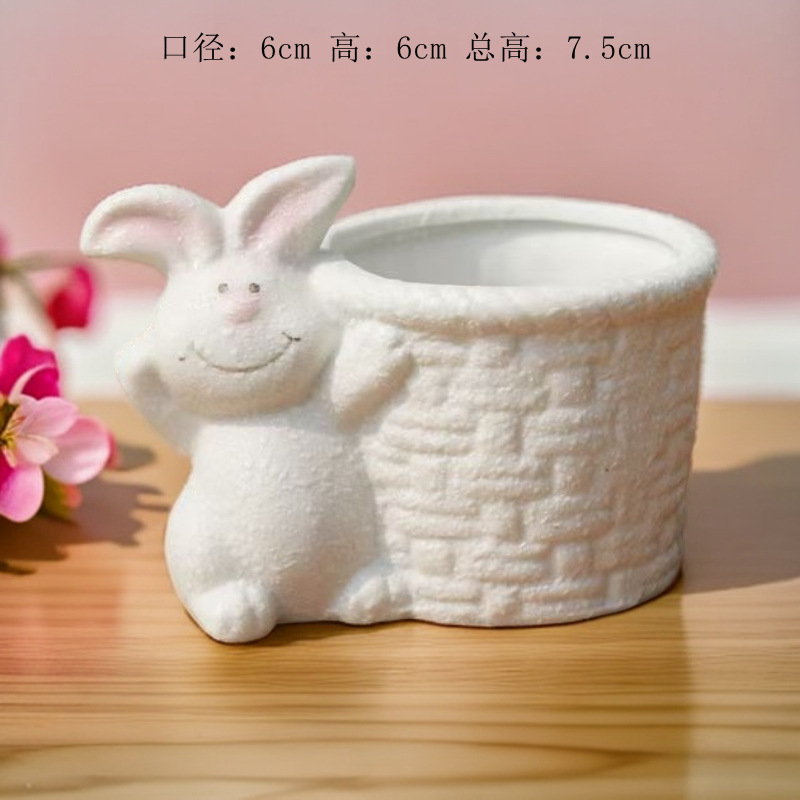 Maceta decorativa con diseño cartoon