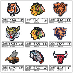 棒球衣服貼補丁貼繡花貼棒球帽修補洞卡通刺繡歐美潮牌徽章布貼