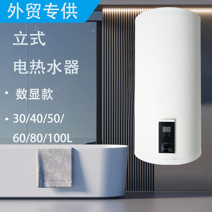 出口外貿電熱水器廠家批發立式家用數顯單旋鈕30-100L恆溫