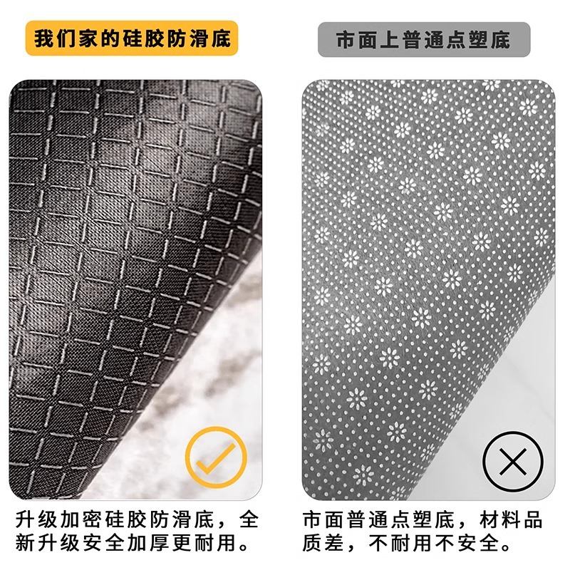 Alfombra de piso alfombra de puerta entrada y salida segura rojo frotar suelo alfombra de puerta de entrada antideslizante casa