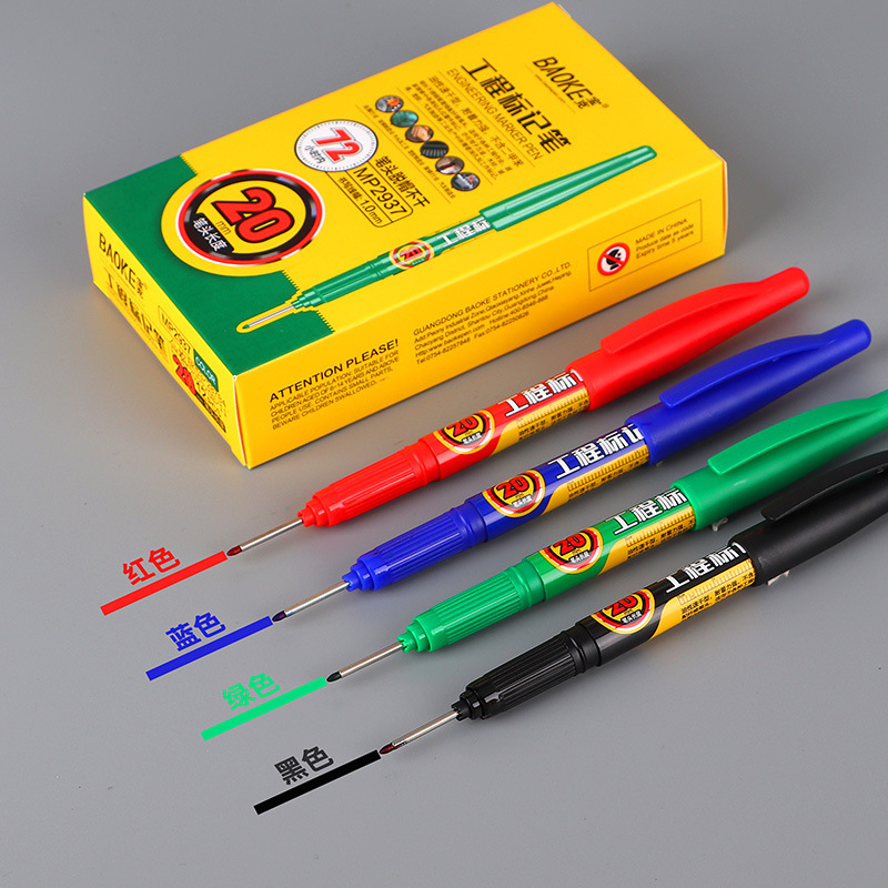 Baoke 2935 Long Head Marker 30mm Woodworking Drilling Marker Oily Quick-Drying Engineering Punching Marker Pen Baoke 2935 Long Head Marker 30mm Woodworking Drilling Marker Oily Quick-Drying Engineering Punching Marker Pen